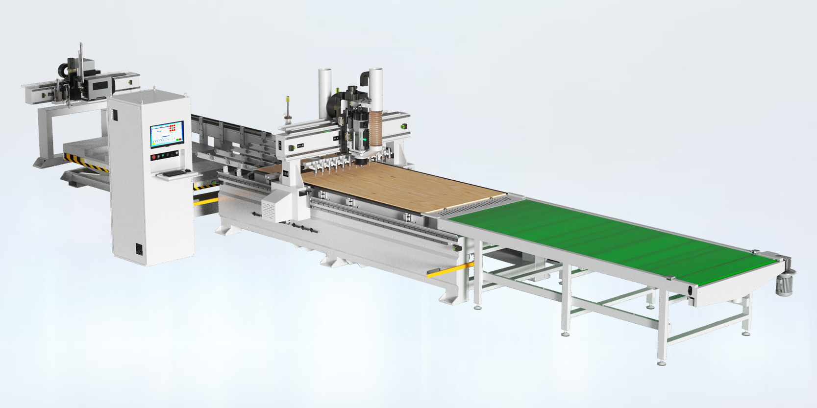 SKL-2813EL 數(shù)控貼標開料加工中心  